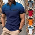 thumbnail image 5 of Men's Polo Shirt Button Down V Neck Big and Tall Athletic T-Shirts Quick Dry Comfy Comfy Casual Tops, 5 of 5