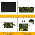 thumbnail image 4 of Golden Yellow Flowers Green Meadow Outdoor Picnic Blanket, Foldable Waterproof Beach Mat, Portable Beach Blanket for Beach Camping, Hiking, Family Concerts, 4 of 8