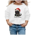 thumbnail image 1 of PMVFHDE Chandail à Capuchon et Chandails en Molleton pour Filles Noël Mode Décontractée Imprimé Manches Longues Col Rond pour Filles - et Vêtements Confortables, 1 of 4
