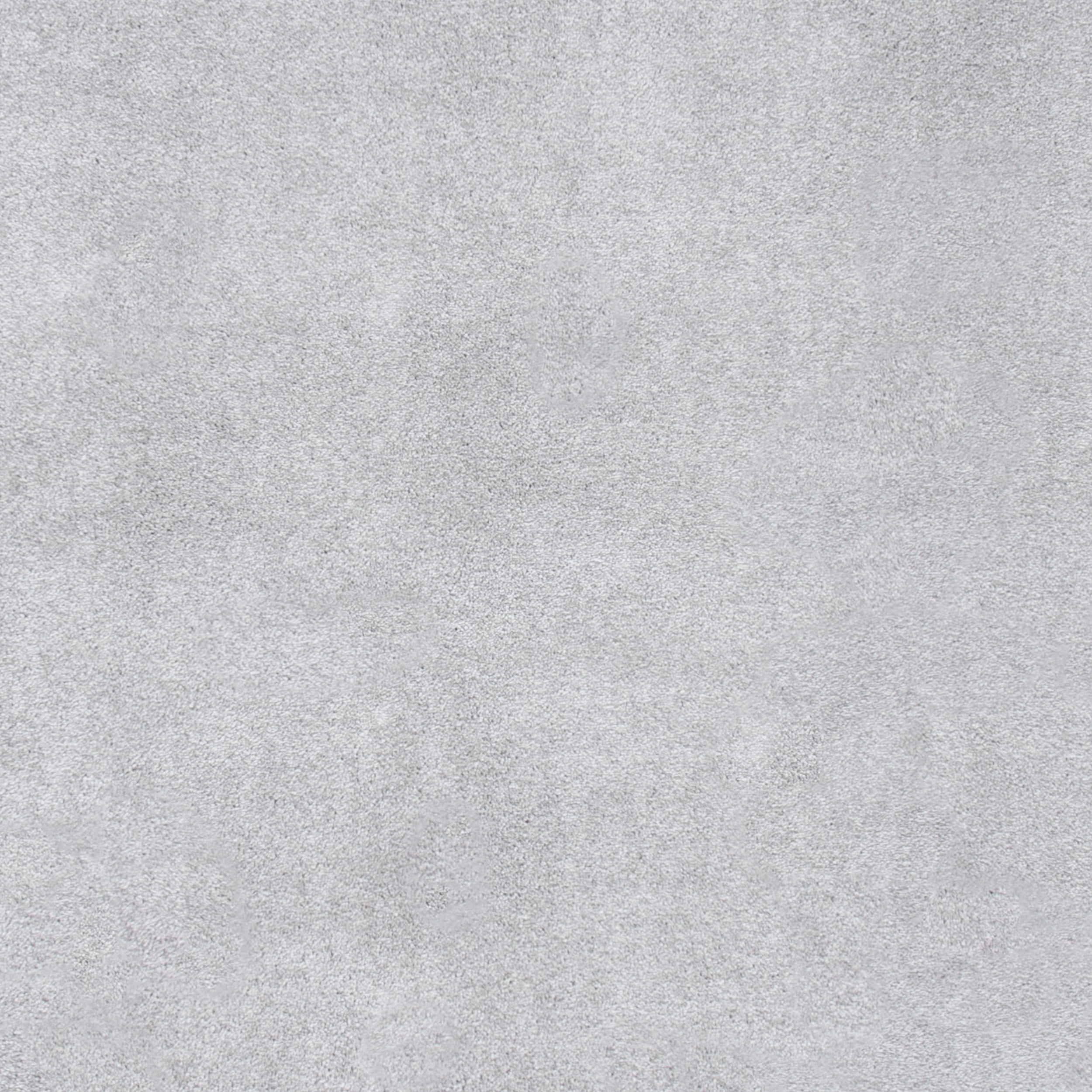 SAFAVIEH Plain and Solid Carleen Solid Plush Area Rug, Light Grey, 8' x 10'
