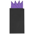 thumbnail image 1 of INSPIRE CHIC Men's Pocket Squares PreFolded Triangles On Card Suit Handkerchief Purple One Size, 1 of 4