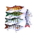 thumbnail image 3 of Señuelos Swimbait de 6 segmentos Señuelos Crankbaits Cebos Señuelos de pesca con cebo duro A, 3 of 4