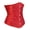 Red, variant on Women's Gothic Embroidery Lace Up Boned Underbust Corset Top Plus Size Red S