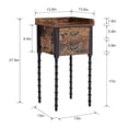 thumbnail image 5 of VECELO 3-Piece Bedroom Set Bed Frame and 2 Brown Nightstand (Set of 3), 5 of 8
