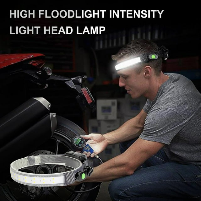 cpengpj Clearance Battery LED Outdoor Night Running Fishing Multi-function Bright Headlight