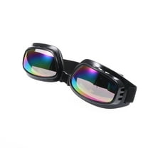 WHAMVOX 1Set Black Frame Colorful Glass Safety Goggles Wide View Angle for Skiing Riding Goggles