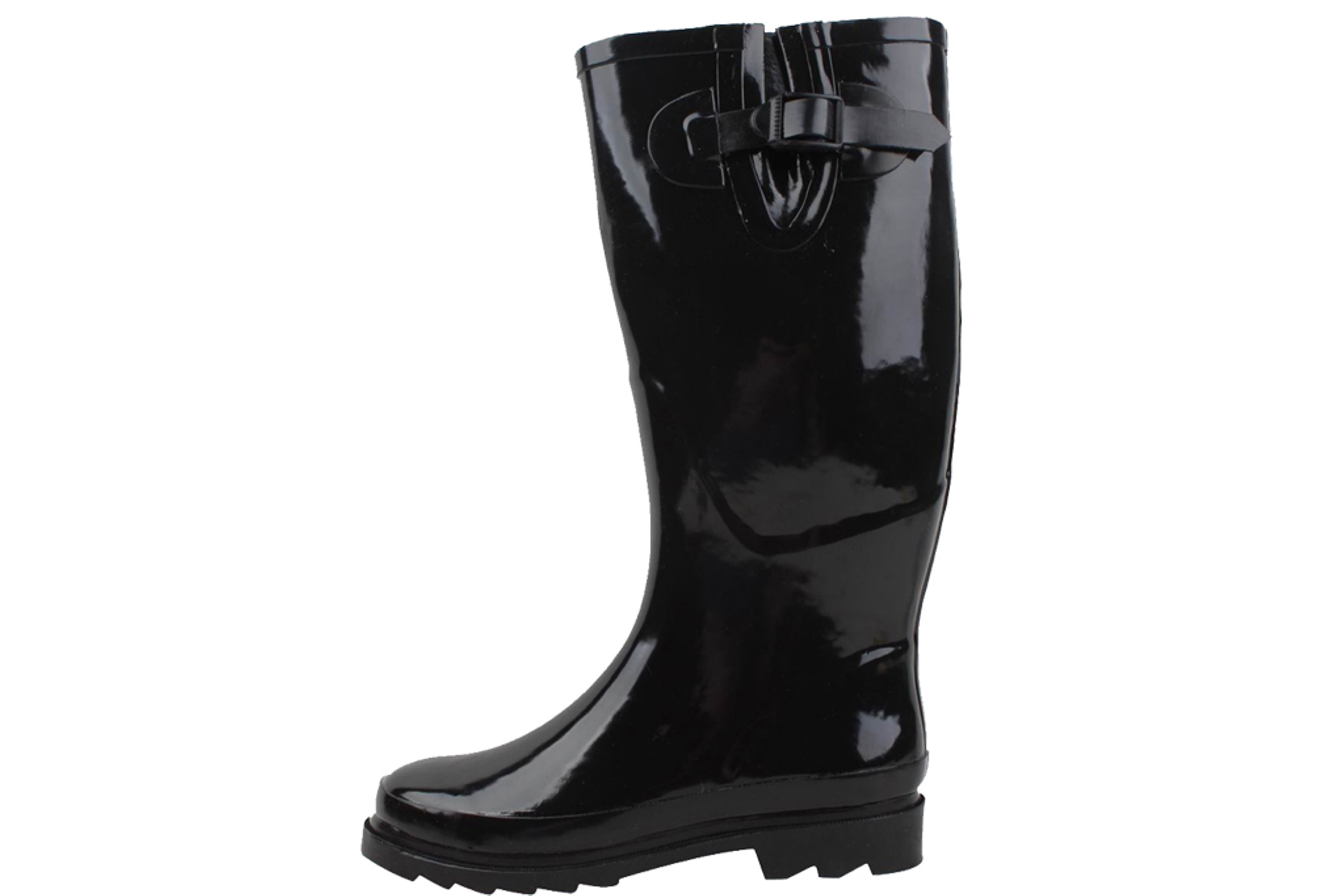 Starbay Women's Rubber Rain Boots, Black - Walmart.com