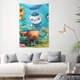 thumbnail image 2 of The Octonauts Tapestry Dorm Decor Wall Hanging Tapestries Window Curtain Picnic Mat Beach Blanket 60x40 Inch, 2 of 9