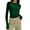 Green, variant on Womens Long Sleeve Shirts Basic Spring Crop Tops Fall Fashion Layering Slim Fitted Y2k Tops Coffee,L
