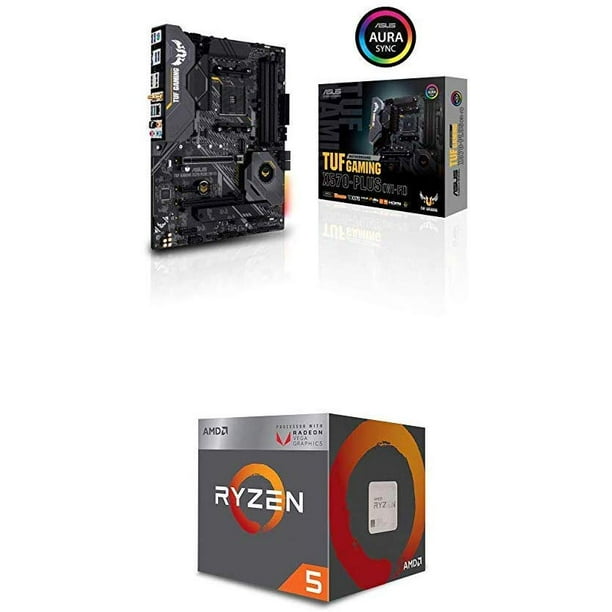 Asus Am4 Tuf Gaming X570 Plus Wi Fi Atx Motherboard And Amd Ryzen 5 3400g 4 Core 8 Thread Walmart Com Walmart Com