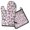 Pioneer Flower Floral, variant on Pioneer Flower Floral Print Pattern Kitchen Oven Mitt and Pot Holder Sets 2 Pcs for Baking, Cooking and Grilling, Heat Resistant Up To 392 °F