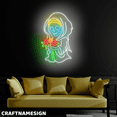 thumbnail image 3 of Craftnamesign Death Ghost Neon Light For Halloween Gothic Wedding Wall Decor, 3 of 5