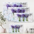 thumbnail image 4 of Designart ' Fresh Lavender Bouquets On Wood ' Farmhouse Canvas Wall Art Print, 4 of 4