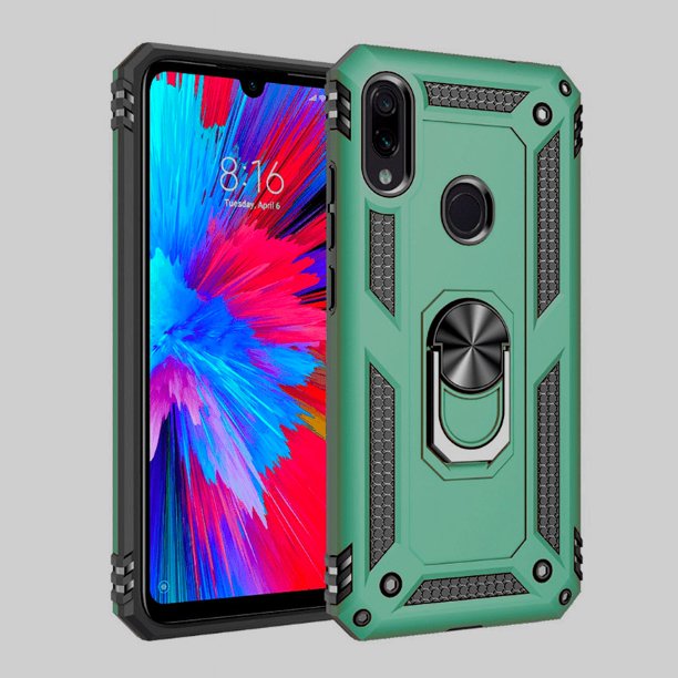 Funda de teléfono para Xiaomi Redmi Note 7 de Uso Rudo Shockproof + Cristal 9D