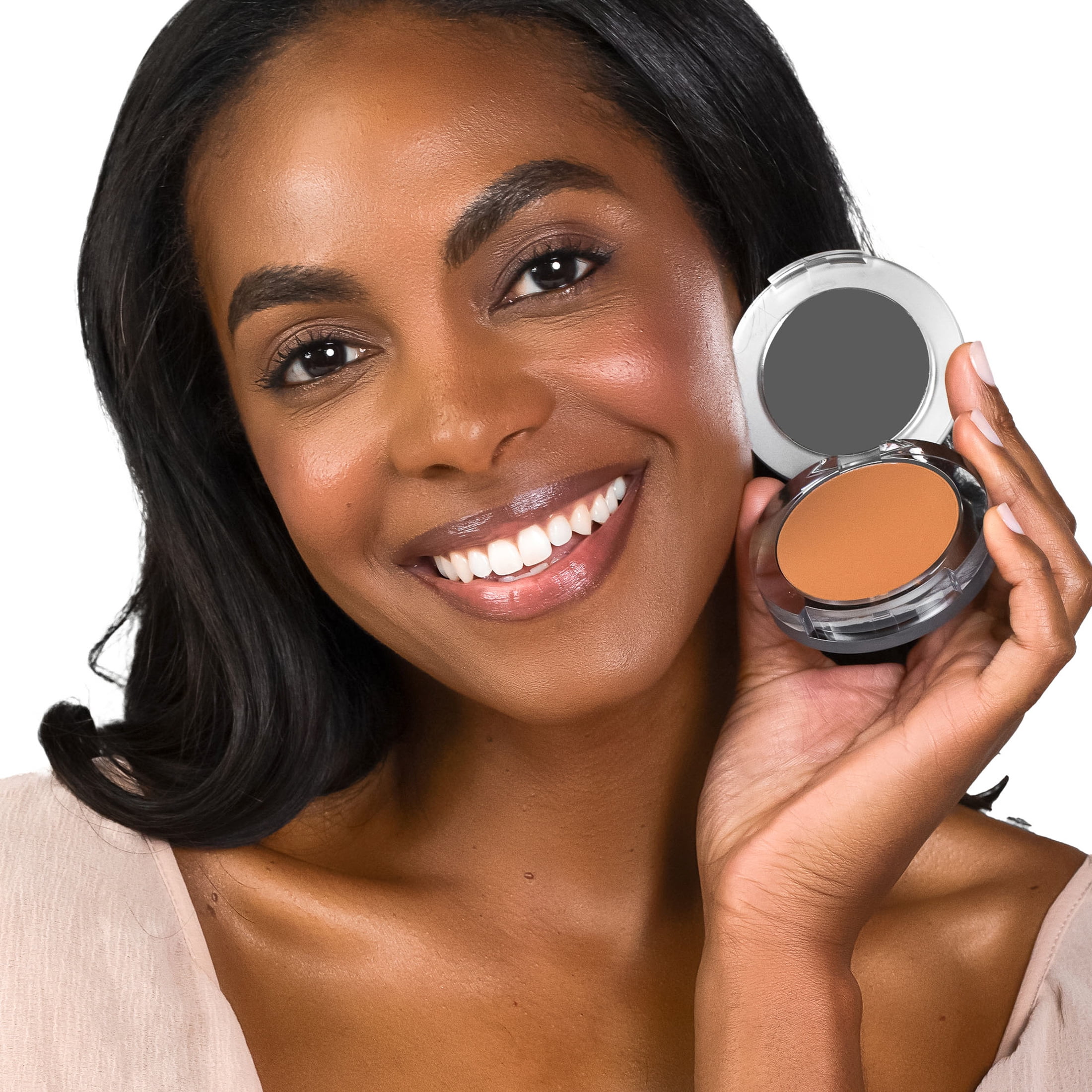 PÜR MINERALS 4-in-1 Pressed Mineral Makeup SPF 15 Powder Foundation with Concealer & Finishing Powder - Medium to Full Coverage- Cruelty-Free & Vegan Friendly, 0.28 Ounce Golden Dark/DG3