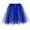 Blue, variant on RUTAYY Women Paillette Elastic 3 Layered Short Skirt Adult Tutu Dancing Skirt Solid Color Flowy Swing Skirts