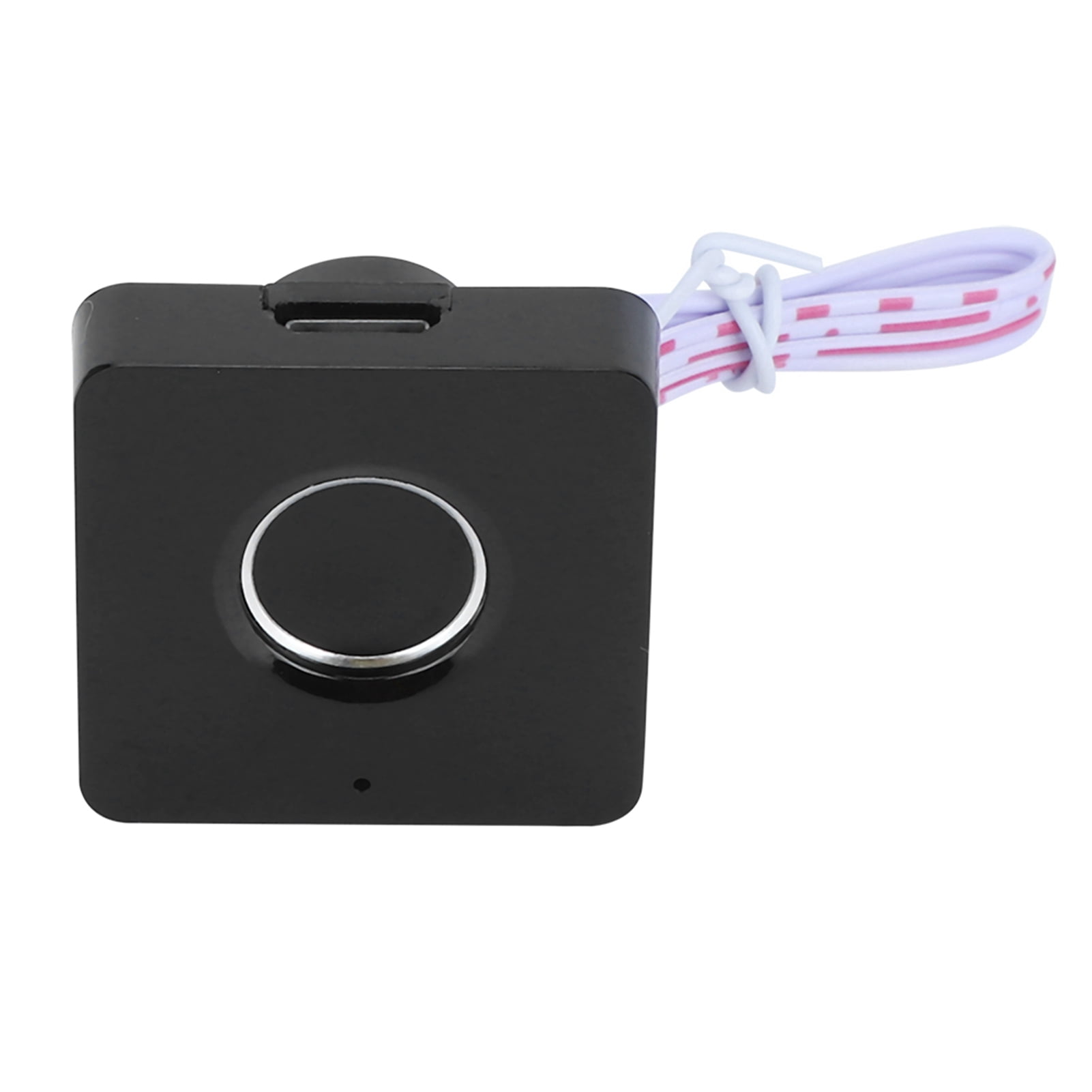 Riousery Intelligent Fingerprint Lock Smart Keyless Electric Drawer Cabinet Door Lock Biometric Security Device for Home Office Wardrobe Furniture Black, 6.3 inches / 16 cm