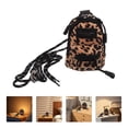 thumbnail image 2 of MRLESS Leopard Print Mini Shoulder Bag for Women, Portable Messenger Bag, Neck Hanging Earphone Pouch, Travel Headphone Case Storage, 2 of 8