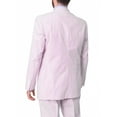 thumbnail image 5 of Emigre Classic Fit Pink Striped Two Button Cotton Seersucker Suit, 5 of 5