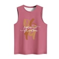 thumbnail image 4 of LEBONYARD Blouses for Women Clearance $5,Women's Casual Independence Day Sleeveless Round Neck Top Pink XXL, 4 of 4