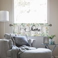 thumbnail image 4 of Spring Summer Eucalyptus Leaf Kitchen Curtains Valance 54 x 18, Seasonal Green Plant Sweet Home Short Window Topper Rod Pocket, Greenery Farmhouse Home Living Room Bedroom Bathroom Decor, 4 of 6