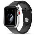 thumbnail image 1 of Zizo SHOCK Series Apple Watch 38mm Case - Military Grade Drop Tested with Metallic Bumper (Silver & Black), 1 of 6