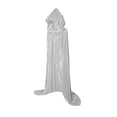 thumbnail image 1 of Matsuzay Halloween mujeres hombres capa elegante con capucha adulta larga capa negra para fiesta capucha Kits de decoración para fiestas blanco 150cm, 1 of 5