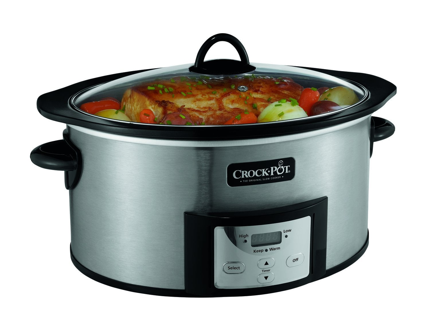 Crock-Pot RNAB0CC3XYLM9 crockpot choose-a-crock 6-quart programmable slow  cooker, stainless steel