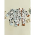 thumbnail image 3 of BemeyourBBs Western Cowboy Baby Boy Clothes Stuff Infant One-piece Mallard Duck Bull Romper Zipper Spring Fall Winter Jumpsuit Retro Bodysuit Newborn Going Home Outfit, 3 of 9