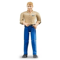 Bruder 60006 bworld Man with Light Skin/Blue Jeans Toy Figure