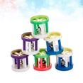 thumbnail image 2 of Miangastore 10pcs Pet Cat Bell Ball Cylinder Shape Pet Colorful Teasing Toys Plastic Ringing Roller Toy for Cat Kitten (Random Color), 2 of 8
