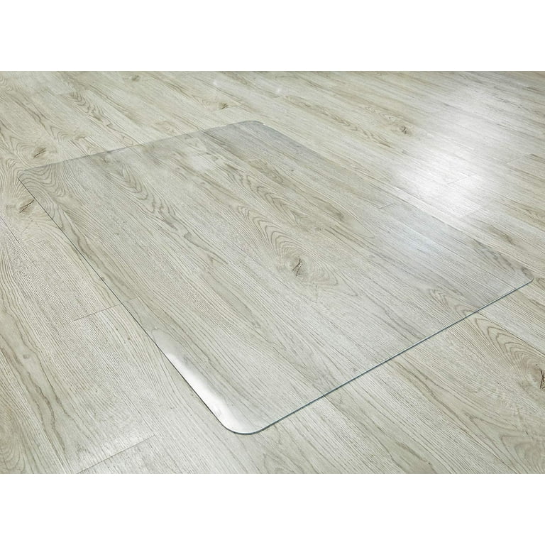 HOMEK Crystal Clear Chair Mat for Hardwood Floor, 48”x 36” 1/8” Thick -  Heavy Duty Office Mats, Plastic Chair Mat for Hard Floors, Computer Desk  Chair Floor Mat - BPA and Phthalates Free 