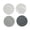 White, variant on 4 Pack 4.4 Inch Round Cotton Woven Coasters – Bohemian Style Drink Mats for Home Decor, Heat & Condensation Protection,Black Patterned Polyester Coasters for Kitchen, Living Room, Patio
