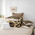 thumbnail image 6 of Manfei Brown Cheetah Print Bedding Comforter Set, Bohemian Damask Queen Bedding Sets, Chic Leopard Print Queen Sheet Sets, Breathable Home Decor Reversible 7 Pieces, 6 of 8