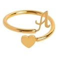 thumbnail image 3 of Xihbxyly Anillos de Inicial de Oro, Anillo Apilable con Letra Abierta, Joyería Ajustable con Alfabeto, Regalos Personalizados Únicos, Accesorio de Moda para Mujer, Perfecto para Mamá o Novia., 3 of 6