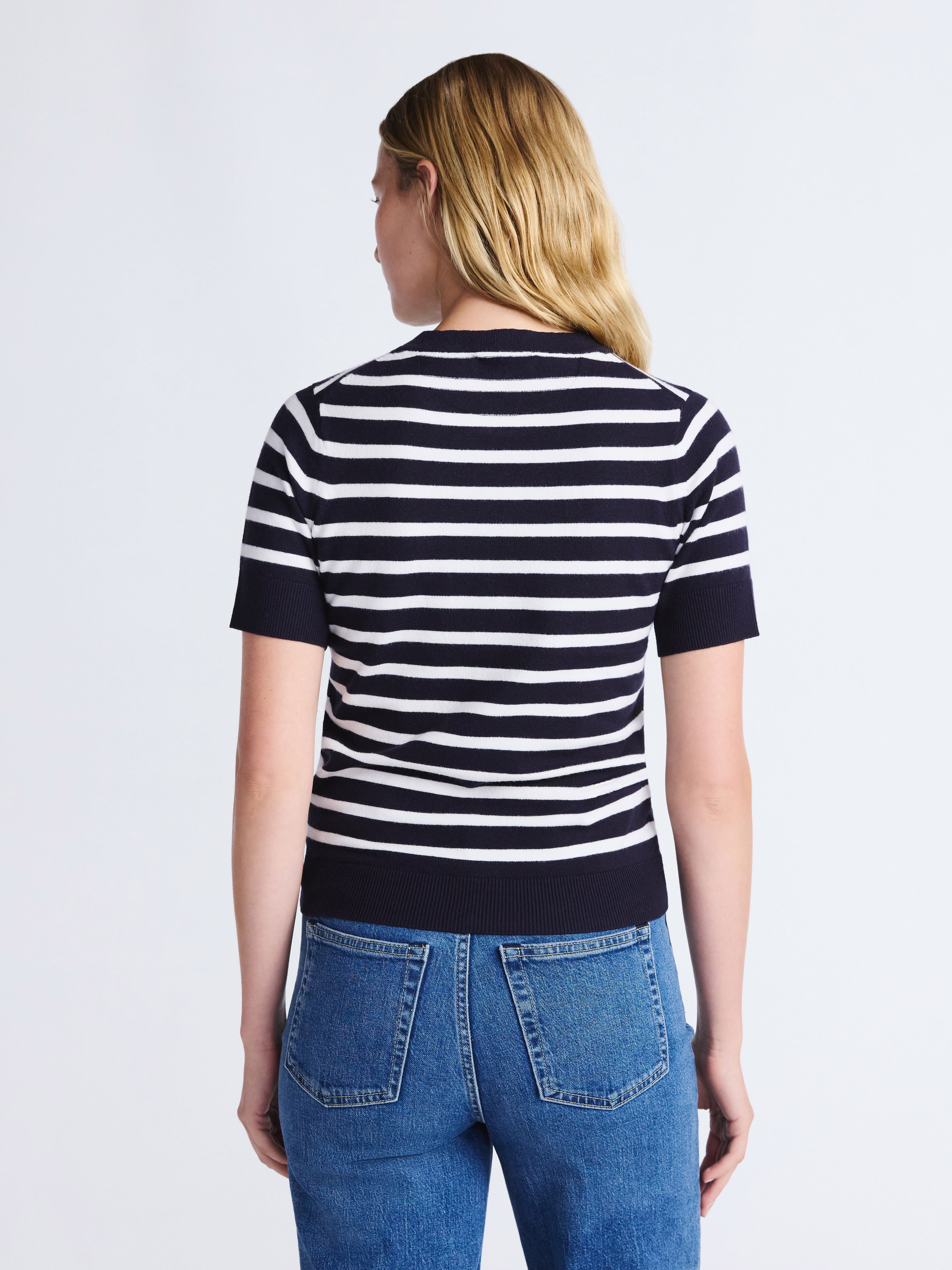 Free Assembly Women's and Women's Plus Cozy Yarn Shrunken Sweater Tee with Short Sleeves, Solid & Print, Lightweight, Sizes XS-4X