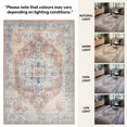thumbnail image 4 of GLN Rugs Hopa - Indoor, Machine Washable Area Rug 3'x5' Turkish Brown Home Carpet, 4 of 10