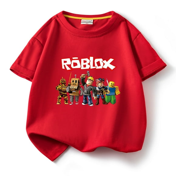 T-shirt à Manches Courtes Garçons Enfants T-shirt d'Été Col Rond Haut Vêtements pour Âge 5-12 Ans 5-6 Ans