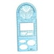 thumbnail image 3 of Regla geométrica multifuncional, suministros de papelería, plantillas, matemáticas, dibujo azul alto, 3 of 5