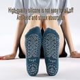 thumbnail image 4 of Calcetines de yoga gruesos profesionales para mujer con empuñaduras y correas antideslizantes, ideales para pilates, ballet, danza y entrenamiento descalzo, 4 of 7