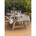 thumbnail image 2 of Outdoor Tablecloth with Umbrella Hole and Zipper, Christmas Gnomes Rectangle Table Cloth 60x84 Inch Waterproof Tablecloth, Retro Xmas Tree Winter Snowland Picnic Table Cover for Patio Camping, 2 of 7