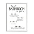 thumbnail image 3 of Stupell Home Décor Industries Best Bathroom Five Star Reviews Funny Bath Phrases, 24 x 30, Designed by Lettered and Lined, 3 of 5