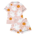 thumbnail image 3 of WOYY Halloween Pajama Sets for Girls Button Down Shirt Shorts Cute Nightwear, Sizes 1-14, 3 of 4
