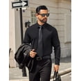 thumbnail image 5 of COOFANDY Mens Long Sleeve Business Shirts Wrinkle Free Dress Shirt Casual Button Down Shirts, 5 of 6