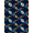 Navy Blue Teal Orange, Pattern 10, variant on Design&I 8'x10' Washable Area Rug Cd Record Vintage Note Mosaic Retro Disc Center Soundwave Music Vinyl Refined for Living Room, Family Extra Large Skid-Resistant Low Profile