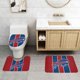 thumbnail image 2 of Juego de alfombras de baño de 3 piezas del equipo Bills Alfombra antideslizante para baño de 24 x 16 pulgadas, 2 of 7