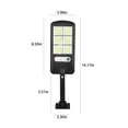 thumbnail image 3 of Vikakiooze Promotion on Sale, Solar Street Lights Outdoor，Solar Parking Lot Lights Security Solar Motion Sensor Light For Garden, Street,Patio,Paths,Yard, 3 of 5