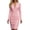 Pink, variant on Women's Slim Wrap V Neck Work Business Office Dress Long Sleeve Party Bodycon Elegant Pencil Sheath Knee Length Dresses White S