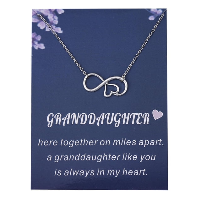 Unlimited 8 Figure Pendant Necklace with Card for GrandDaughter