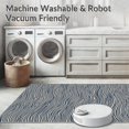 thumbnail image 5 of ODIKA 5'x7' Machine Washable Non-Slip Area Rug, Rhythmic Wave Undulating Modern Minimalist Stylish Trendy High Traffic Rug, Ivory, 540120, 5 of 5